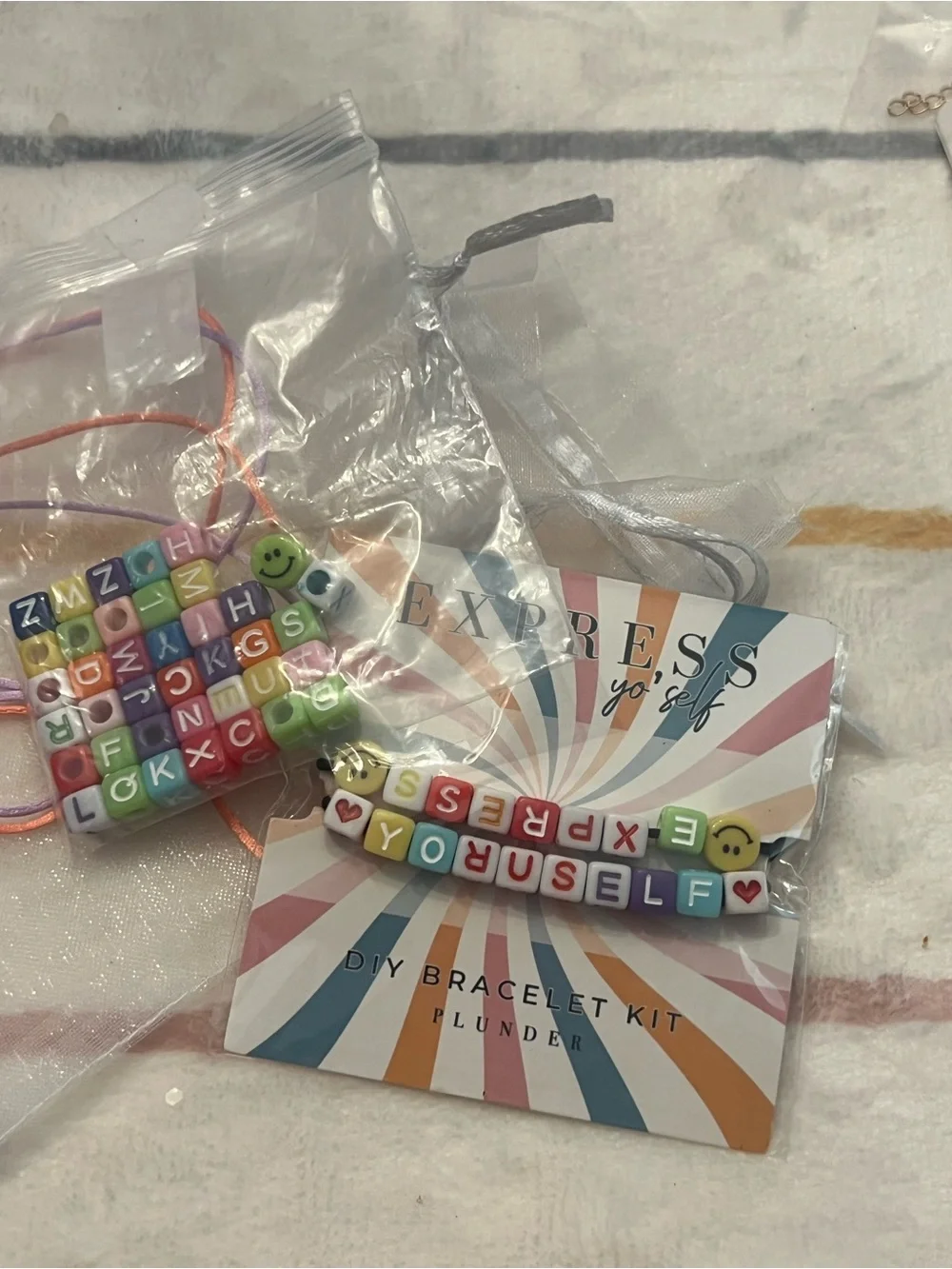 Express Pastel Multicolor 'EXPRESS YOURSELF' DIY Bracelet Kit